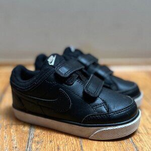 Nike Capri 3 Leather 'Black White' velcro sneakers Sz 8C